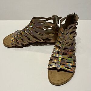 Blowfish Malibu Women's Gladiator Sandals Iridescent Pink Size 7